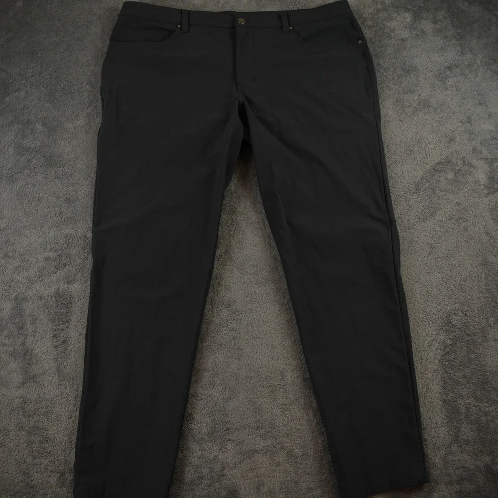 Lululemon ABC Pants Men 40 Gray Technical‎ Stretch 5-Pocket Commuter Trousers